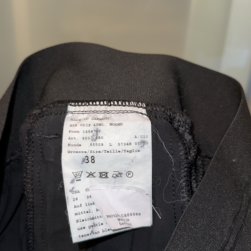 Pikeur Black and gray Checkered full seat riding breeches. Perfect condition. - Picture 5 of 7